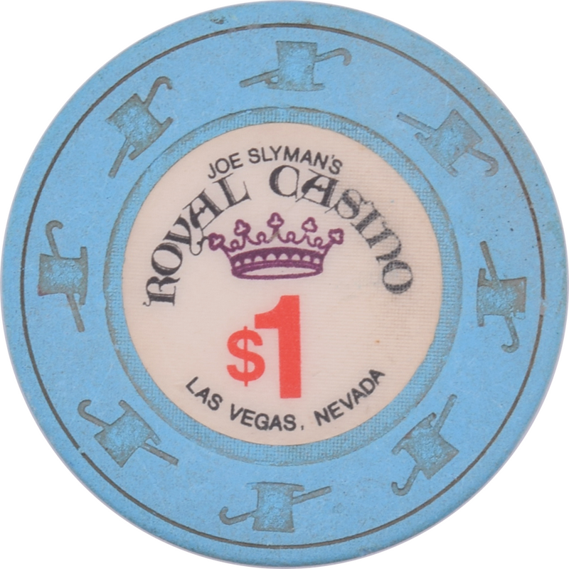 Joe Slyman's Royal Casino Las Vegas Nevada $1 Chip 1980s