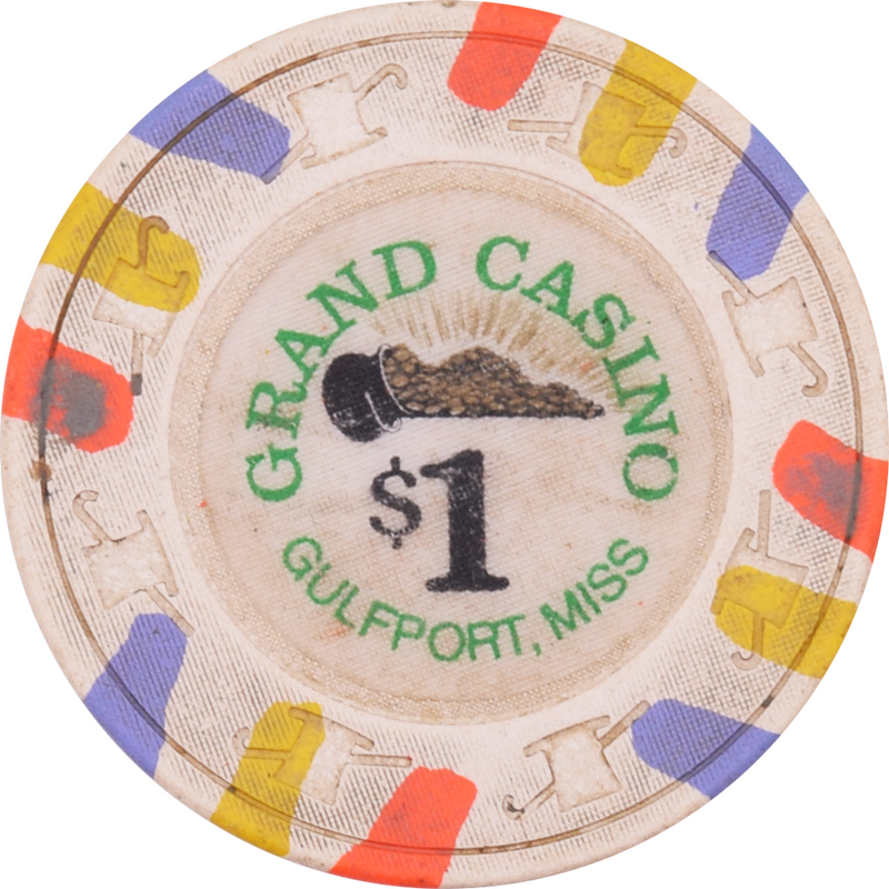 Grand Casino Gulfport Mississippi $1 Chip