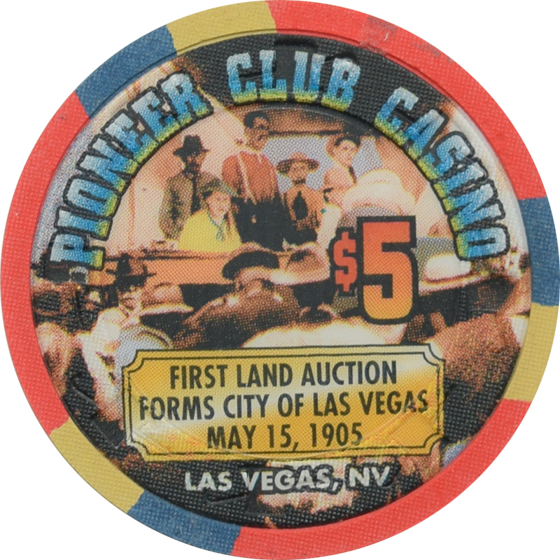 Pioneer Club Casino Las Vegas Nevada First Land Auction 1905 Chip 1995