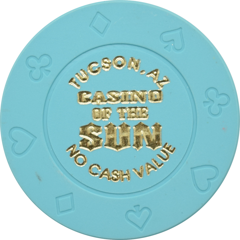 Casino of the Sun (Sol Casinos) Resort Tucson Arizona Lt Blue NCV Chip