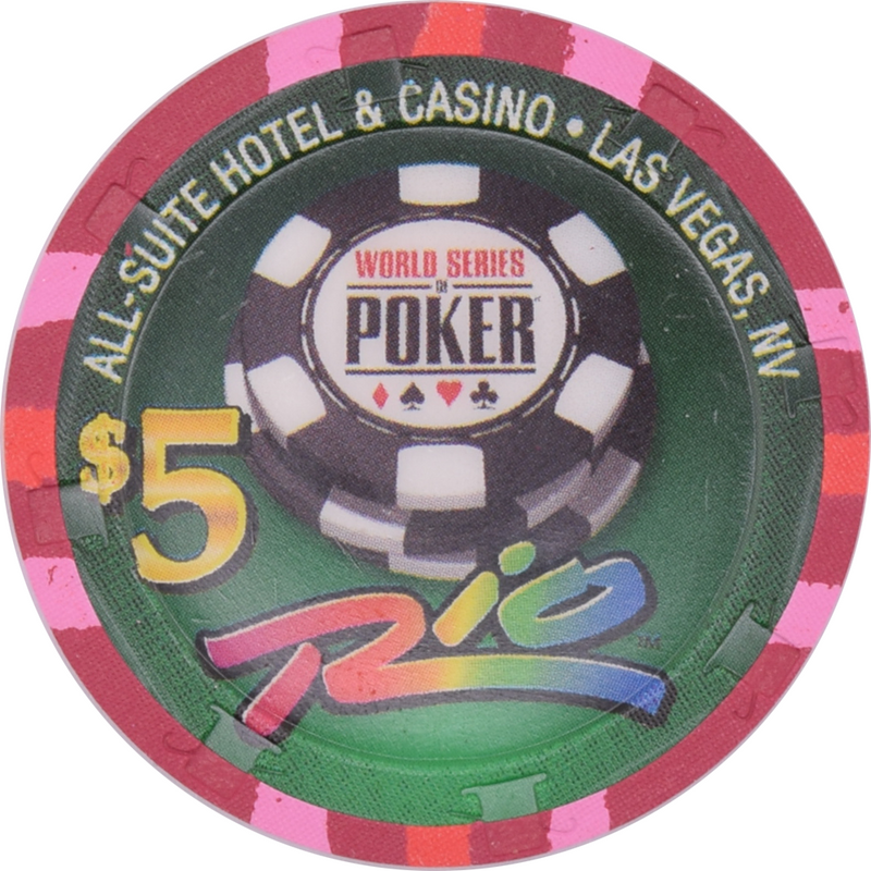 Rio Casino Las Vegas Nevada $5 WSOP Full Boat Chip 2007