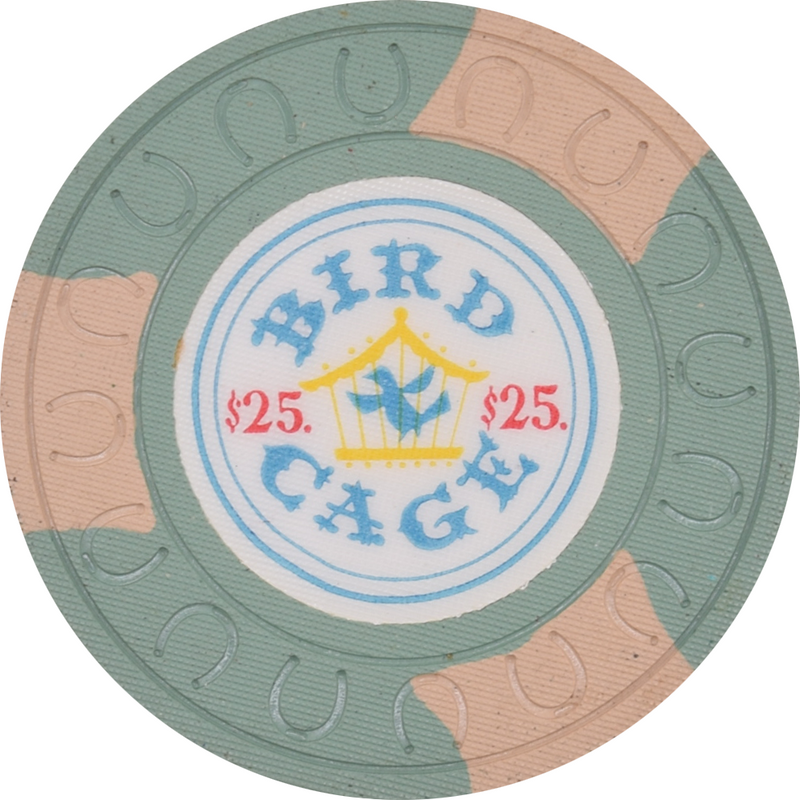 Bird Cage Casino Las Vegas Nevada $25 Chip 1958