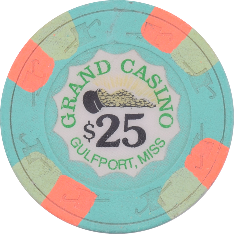 Grand Casino Gulfport Mississippi $25 Chip