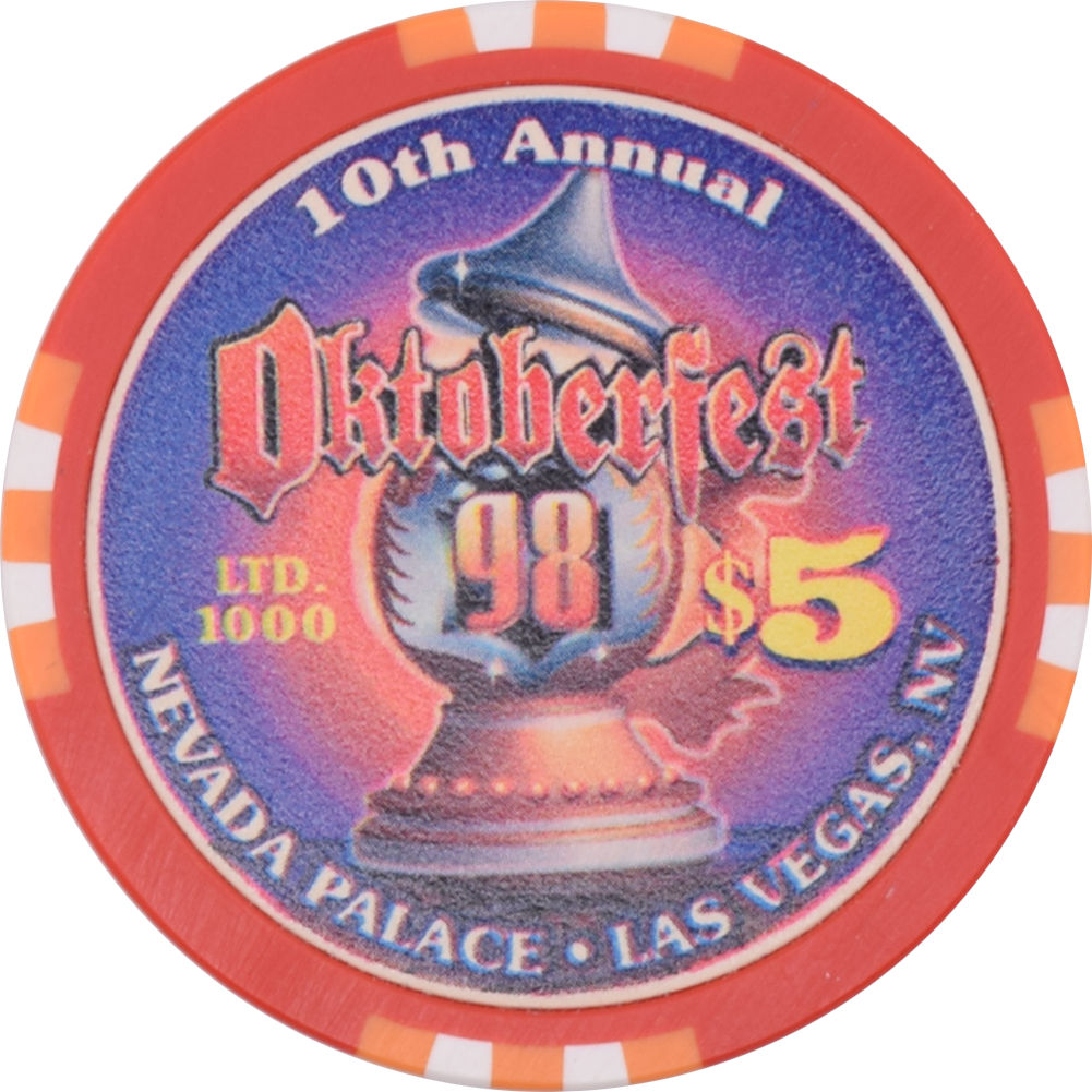 Nevada Palace Casino Las Vegas Nevada $5 Oktoberfest Chip 1998