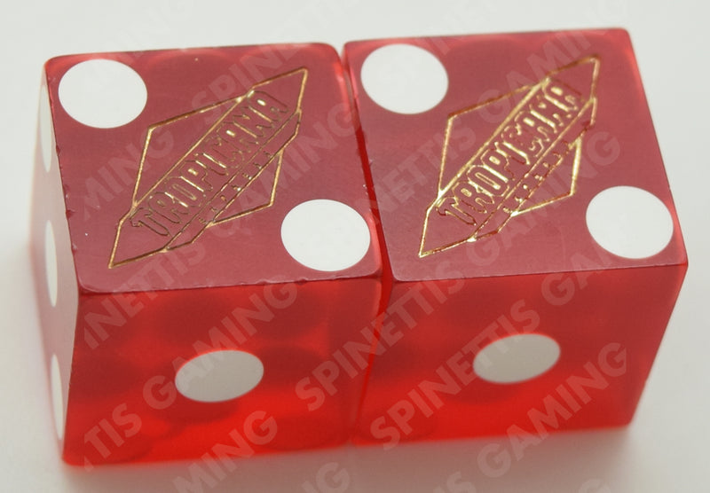 Tropicana Express Casino Laughlin Nevada Used Pair of Dice