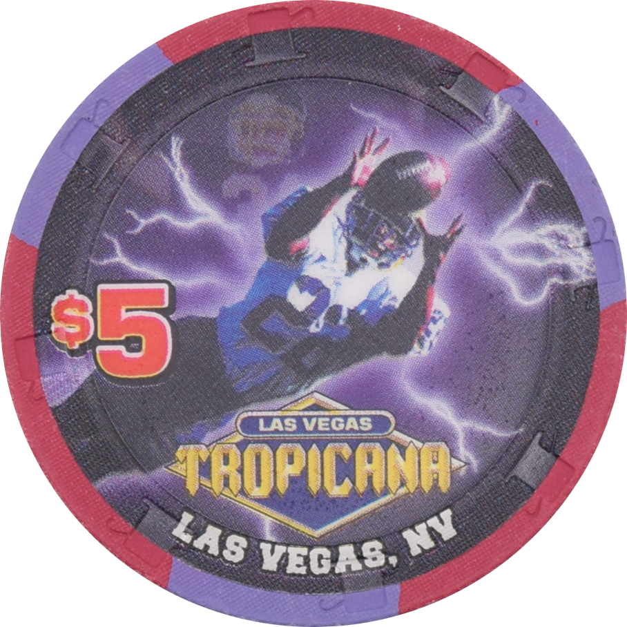 Tropicana Casino Las Vegas Nevada $5 Football XXXVI Chip 2002