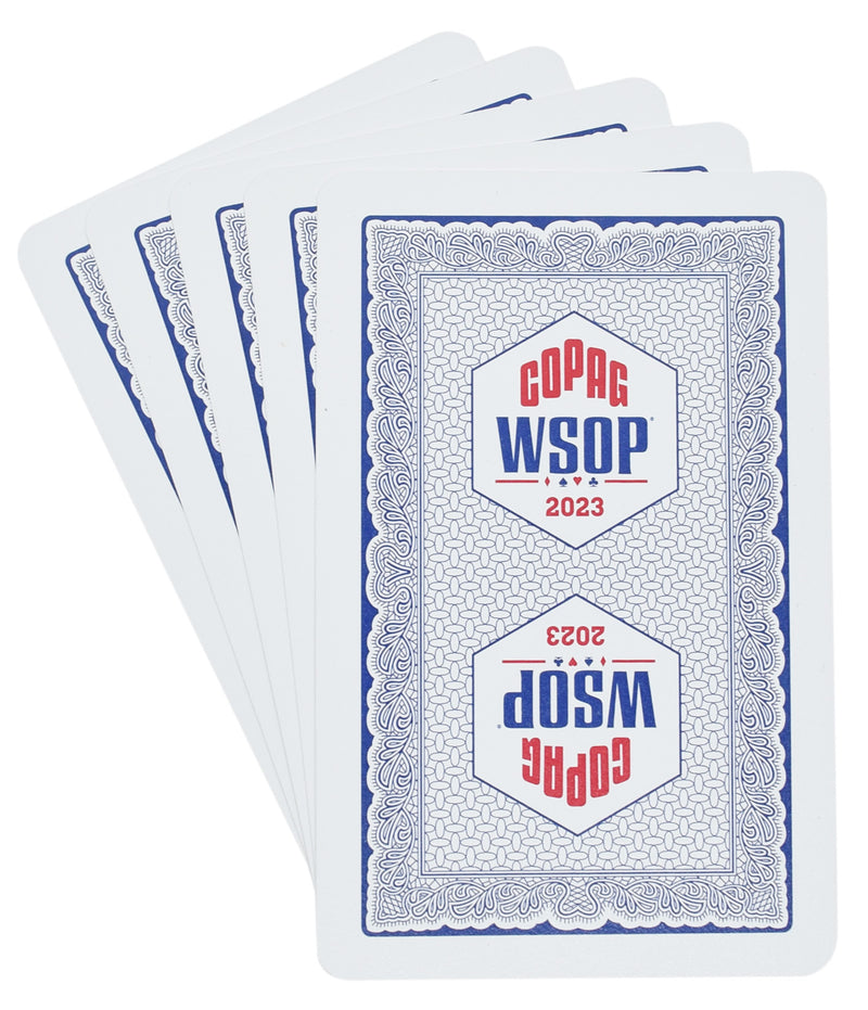 Copag WSOP 2023 Tournament Played 100% Plastic Playing Cards - Narrow Size (Bridge)