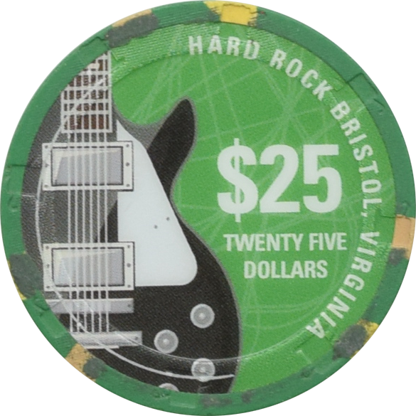 Hard Rock Casino Bristol Virginia $25 Chip 2022