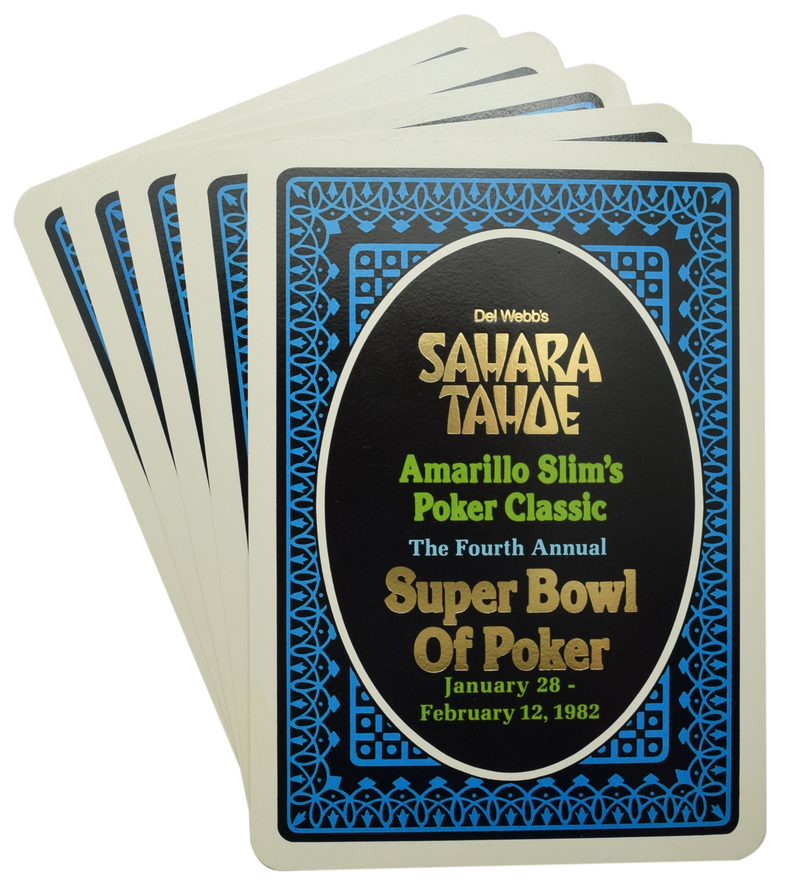 Sahara Tahoe Casino Lake Tahoe Nevada Amarillo Slim's Poker Classic Super Bowl of Poker 1982 Invite