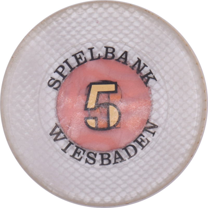 Spielbank Wiesbaden Casino Wiesbaden Germany 5 DEM 36mm Jeton 1991-2001