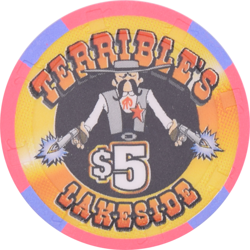 Terrible's Lakeside Casino Pahrump Nevada $5 Herbst Racing Team Chip 1999