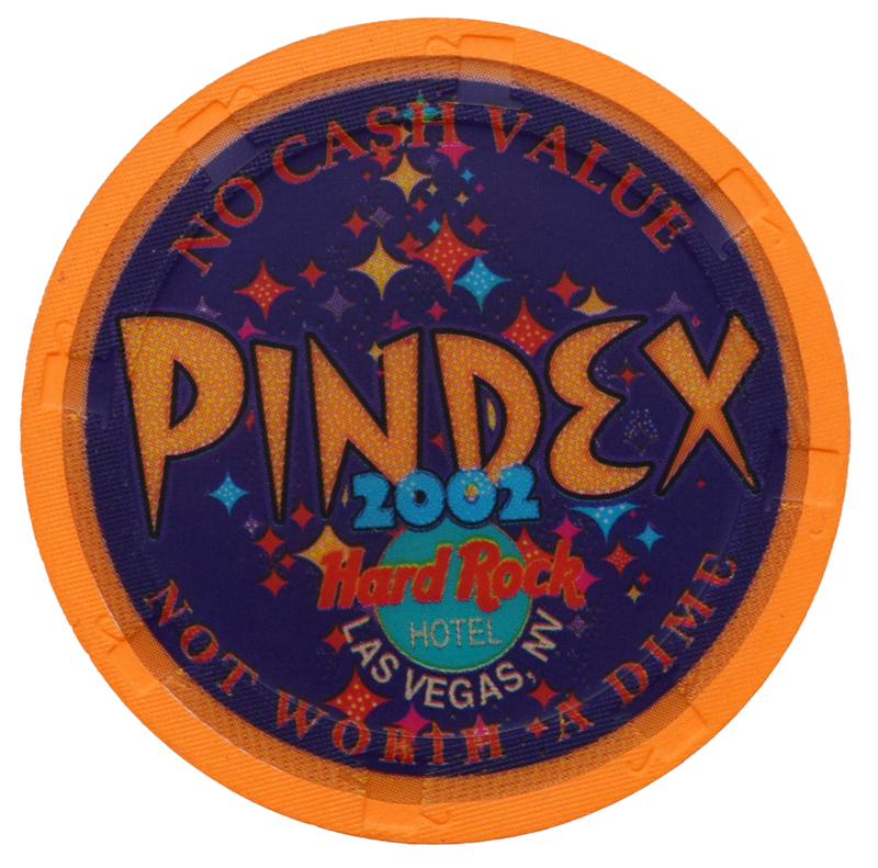 Hard Rock Hotel Pindex 2002 NCV Chip Las Vegas Nevada Orange