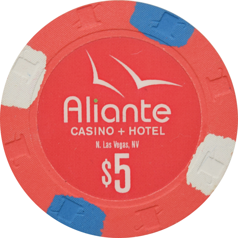 Aliante Casino + Hotel N. Las Vegas Nevada $5 Chip 2012