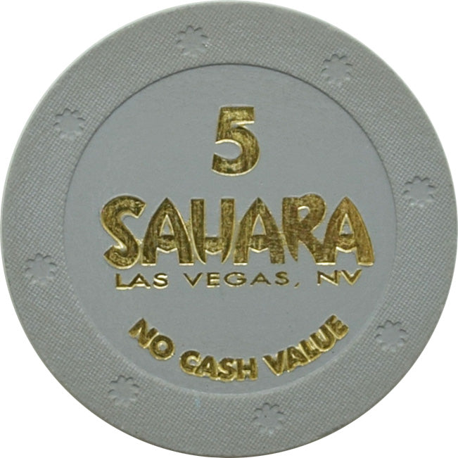 Sahara Casino Las Vegas Nevada $5 No Cash Value Chip