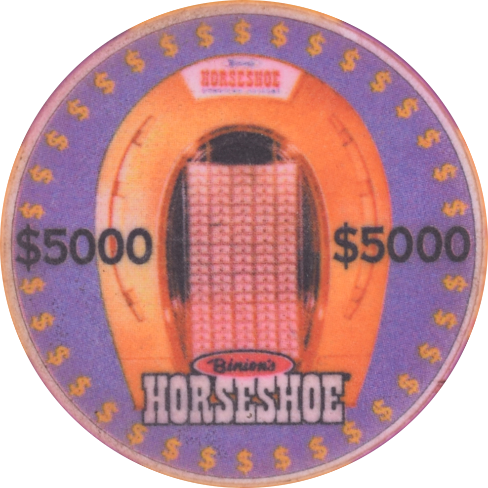 Horseshoe Club (Binion's) Casino Las Vegas Nevada $5000 Chip 1997