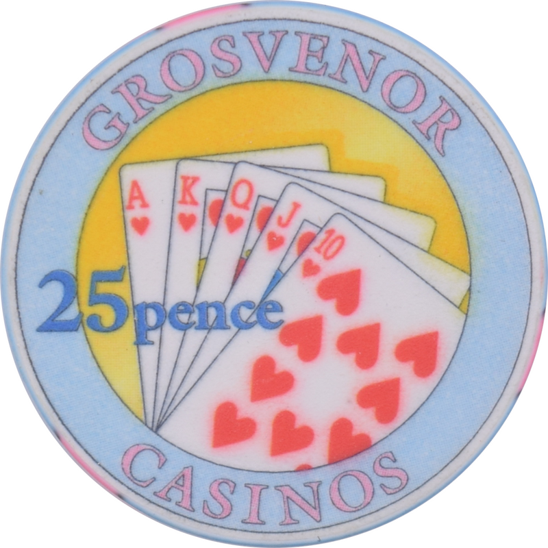 Grosvenor Casinos United Kingdom UK 25p Chip