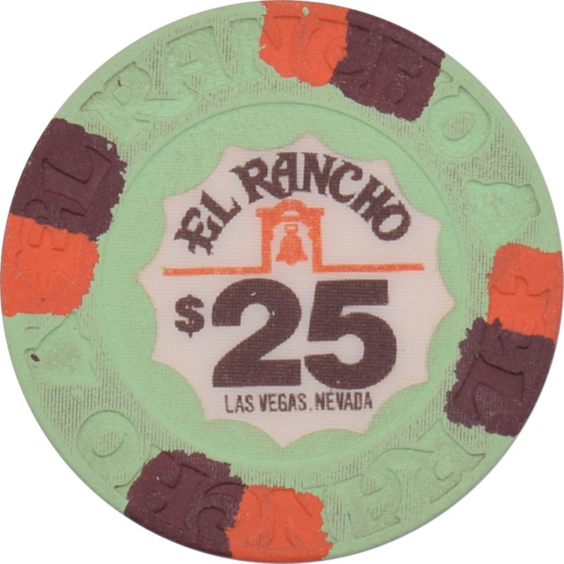 El Rancho Casino Las Vegas Nevada $25 Chip 1982