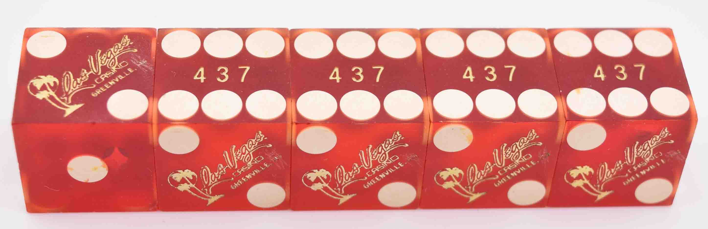 Las Vegas Casino Greenville Mississippi Stick of 5 Dice