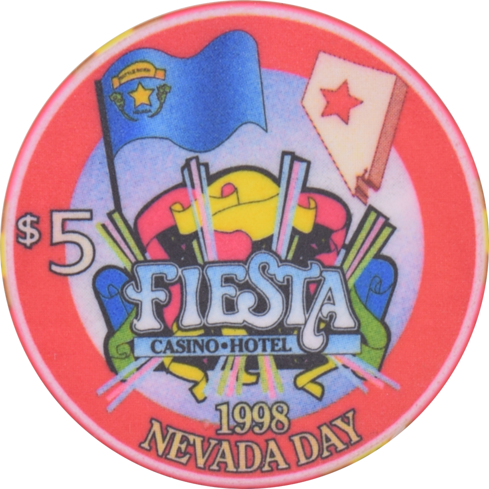 Fiesta Rancho Casino North Las Vegas Nevada $5 Halloween Chip 1998