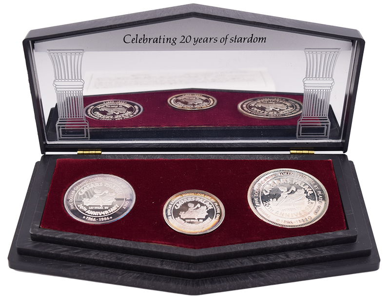 Caesars Palace Casino Las Vegas Nevada $25 Anniversary Token Case