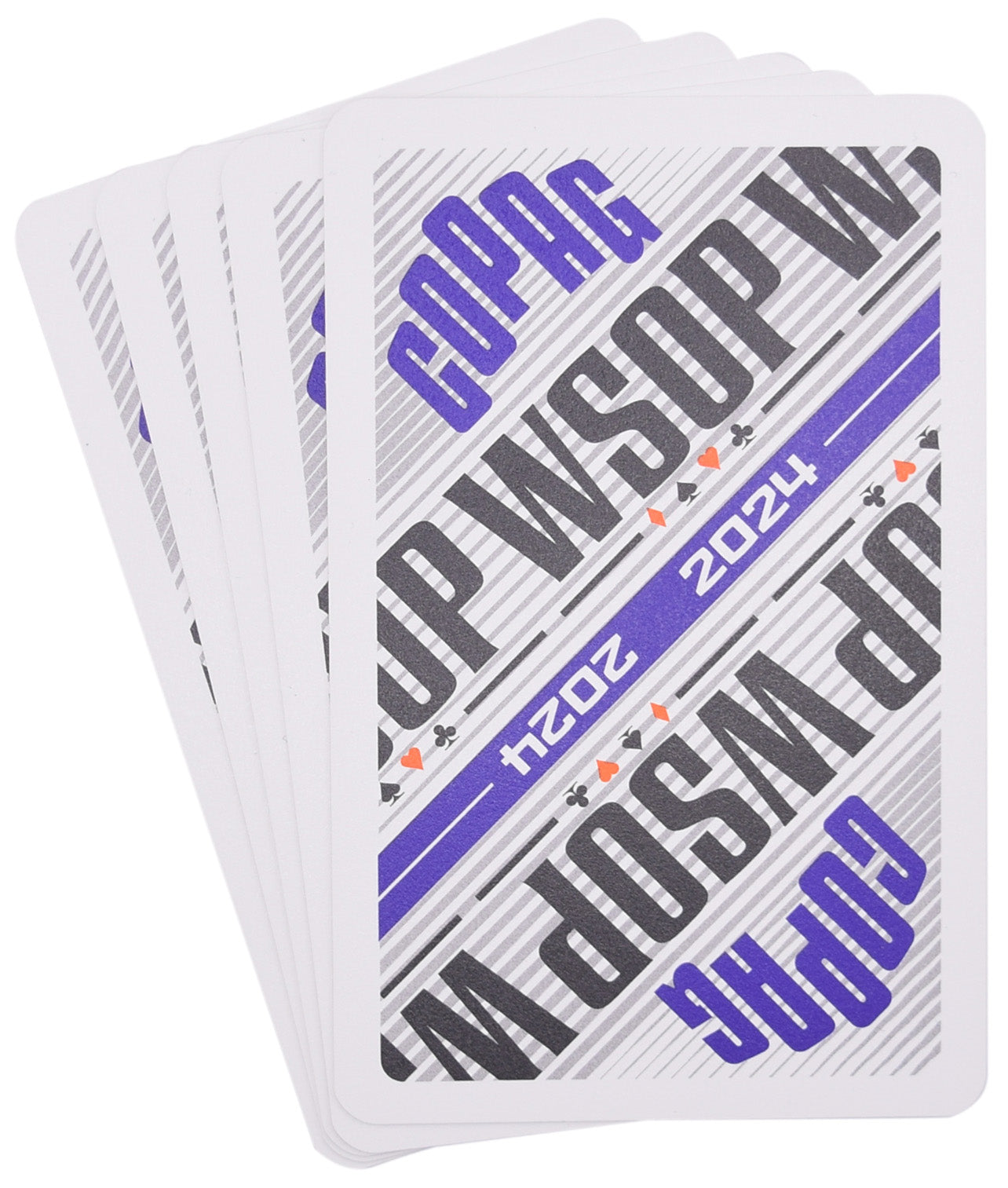 Copag WSOP 2024 Modern Tournament Played 100% Plastic Playing Cards - Narrow Size (Bridge)