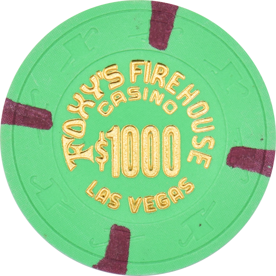 Foxy's Firehouse Casino Las Vegas Nevada $1000 Chip 1995