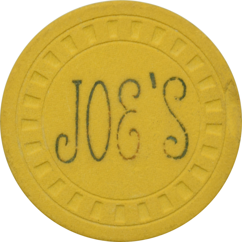 Joe's (Tavern) Casino Hawthorne Nevada $5 Chip 1948