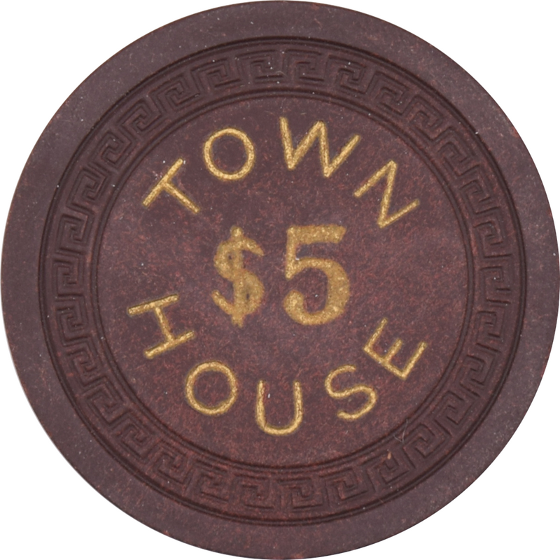 Town House Casino Elko Nevada $5 Chip 1950s