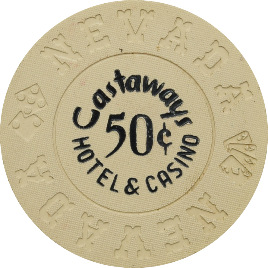 Castaways Casino Las Vegas Nevada 50 Cent Chip 1973