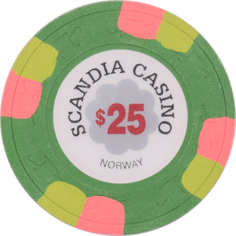 Scandia Casino $25 Round Inlay Chip Paulson Fantasy