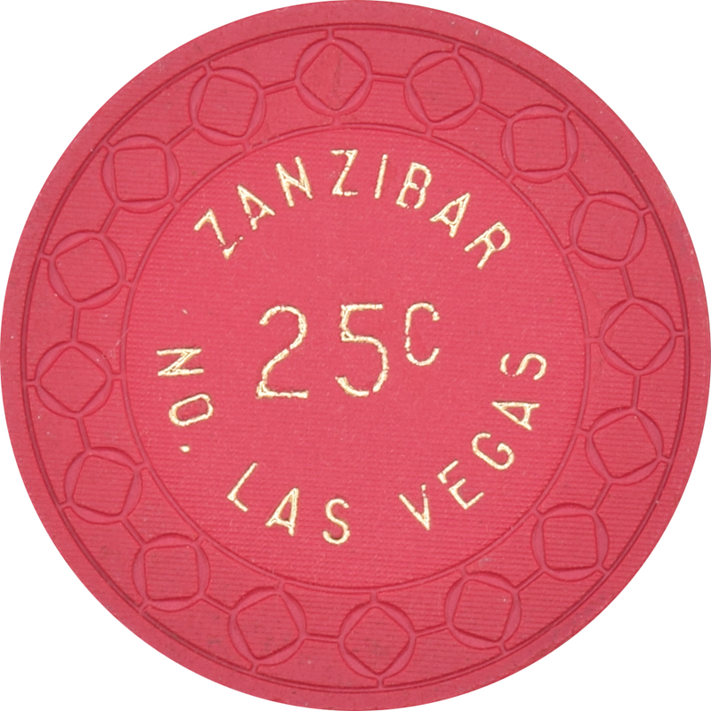 Zanzibar Casino Las Vegas Nevada 25 Cent Chip 1963