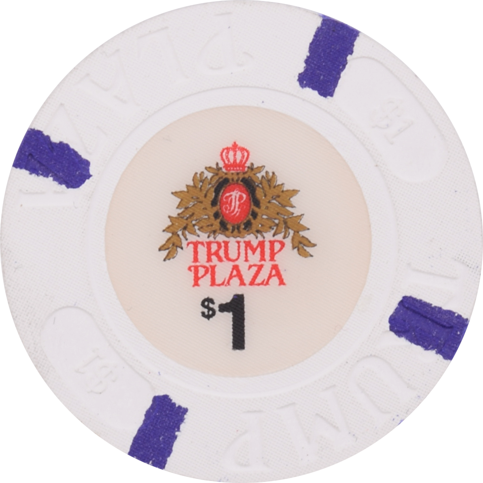 Trump Plaza Casino Atlantic City NJ $1 Chip #3