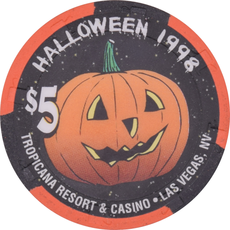 Tropicana Casino Las Vegas Nevada $5 Halloween Chip 1998