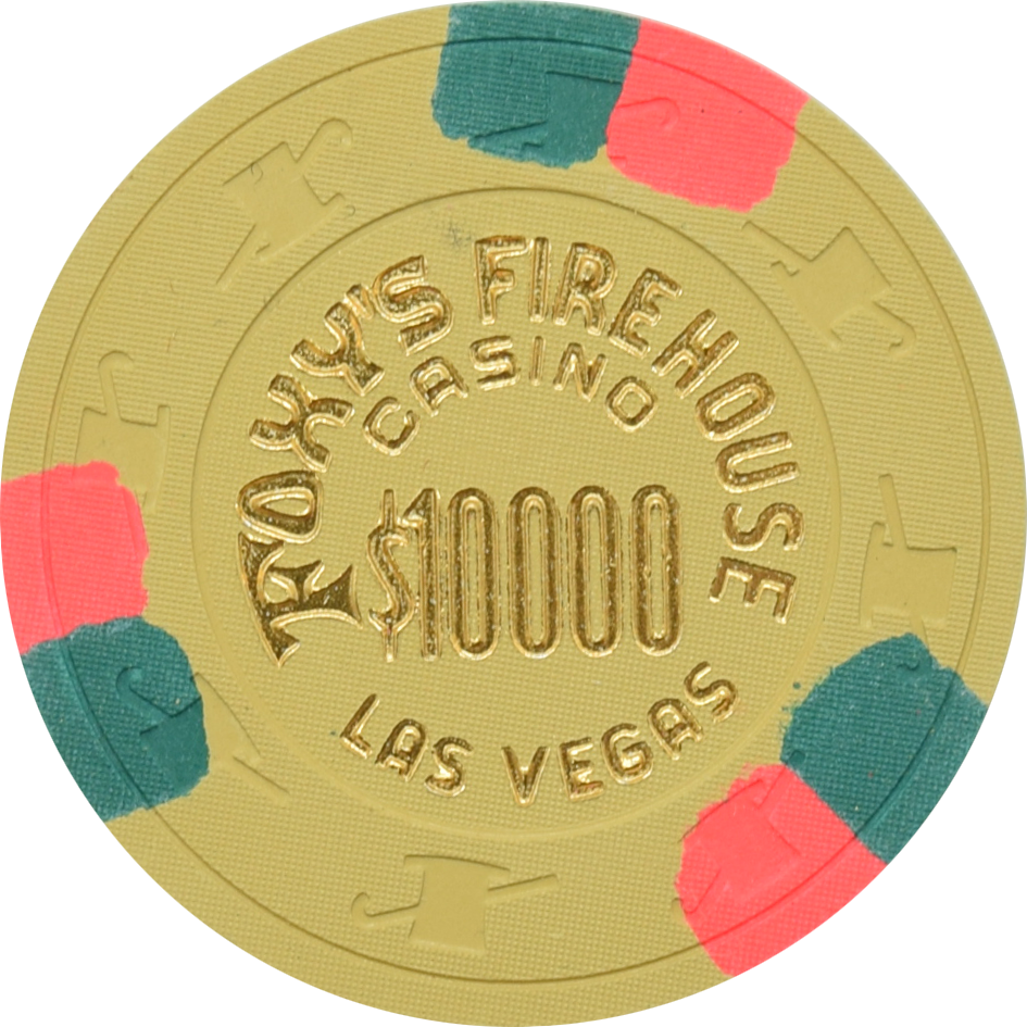 Foxy's Firehouse Casino Las Vegas Nevada $10000 Chip 1995