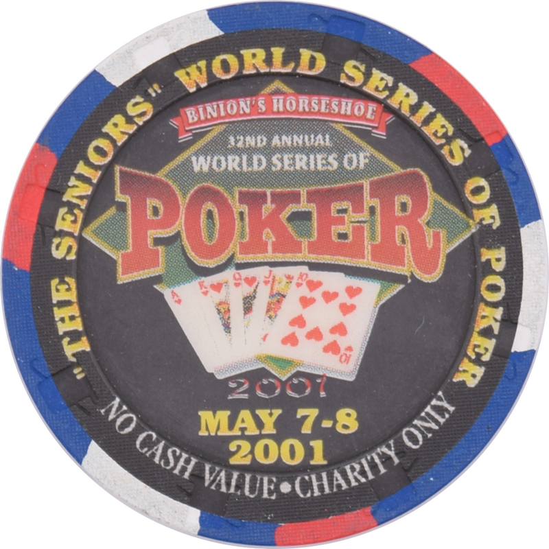 Horseshoe Club (Binion's) Casino Las Vegas Nevada NCV Johnny Hale Senior's WSOP Chip 2001