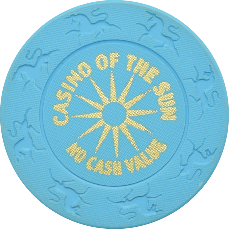 Casino of the Sun (Sol Casinos) Resort Tucson Arizona Lt Blue Unicorn NCV Chip