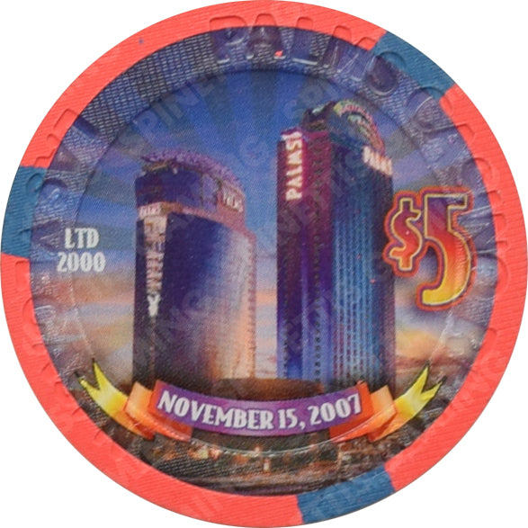 Palms Casino Las Vegas Nevada $5 6th Anniversary Chip 2007