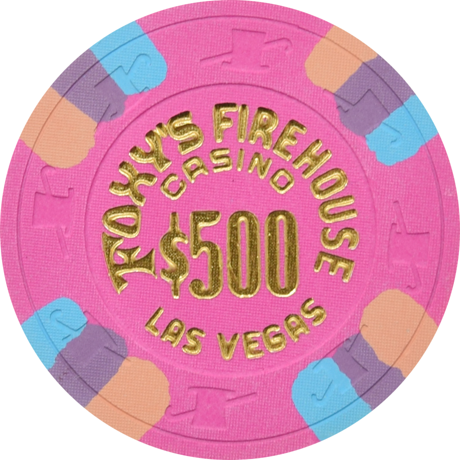 Foxy's Firehouse Casino Las Vegas Nevada $500 Chip 1995