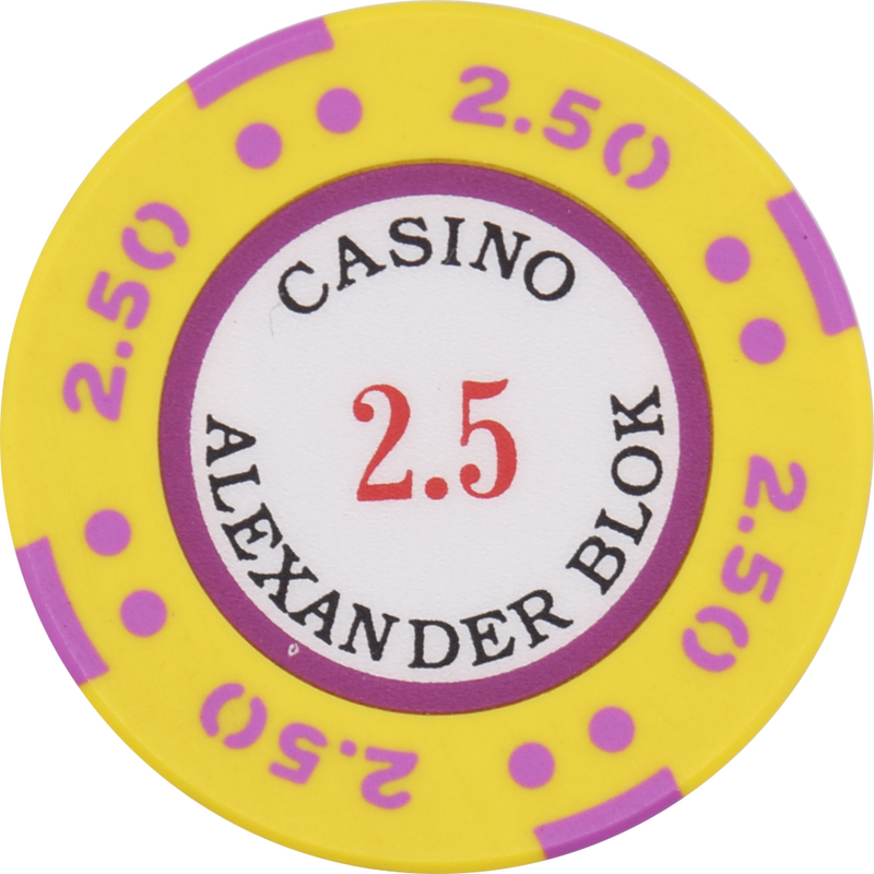 Casino Alexander Blok Moscow Russia $2.50 Chip