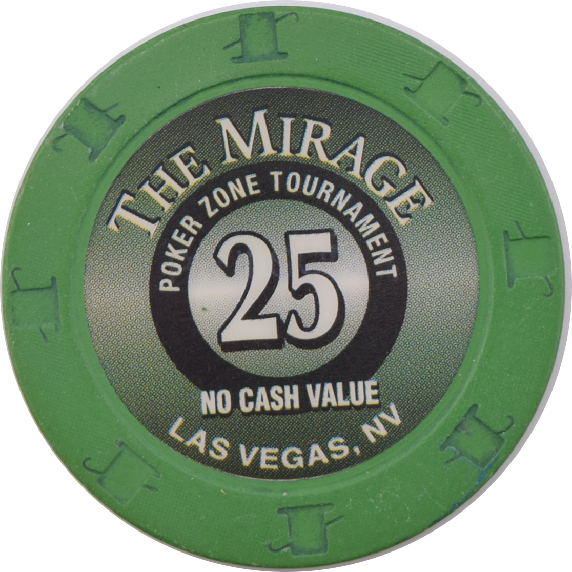 Mirage Casino Las Vegas Nevada Poker Zone Tournament $25 NCV Chip 1999