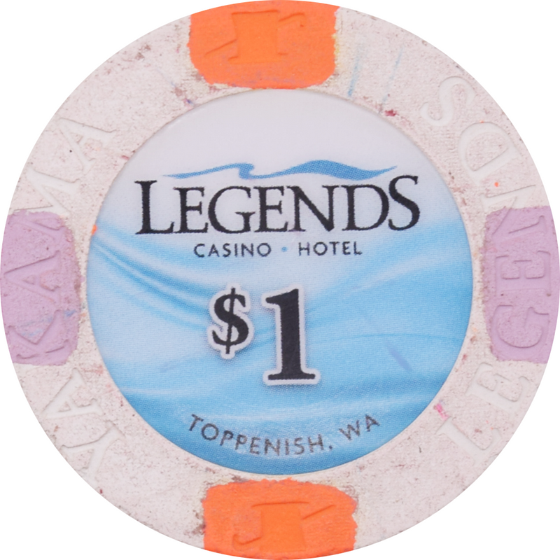 Legends Casino Toppenish Washington $1 Chip