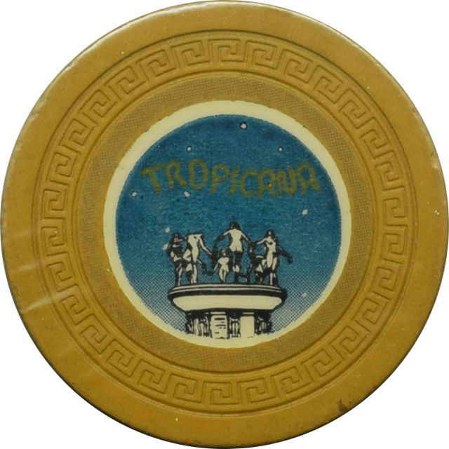 Tropicana Casino Havana Cuba Yellow Roulette Chip