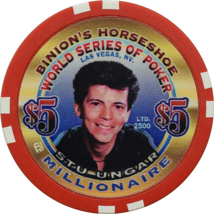 Binion's Horseshoe Club Casino Las Vegas Nevada $5 Stu Ungar Chip 2002