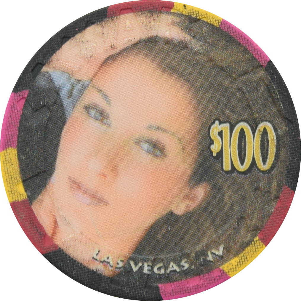 Caesars Palace Casino Las Vegas Nevada $100 Celine Dion #1 Chip 2003