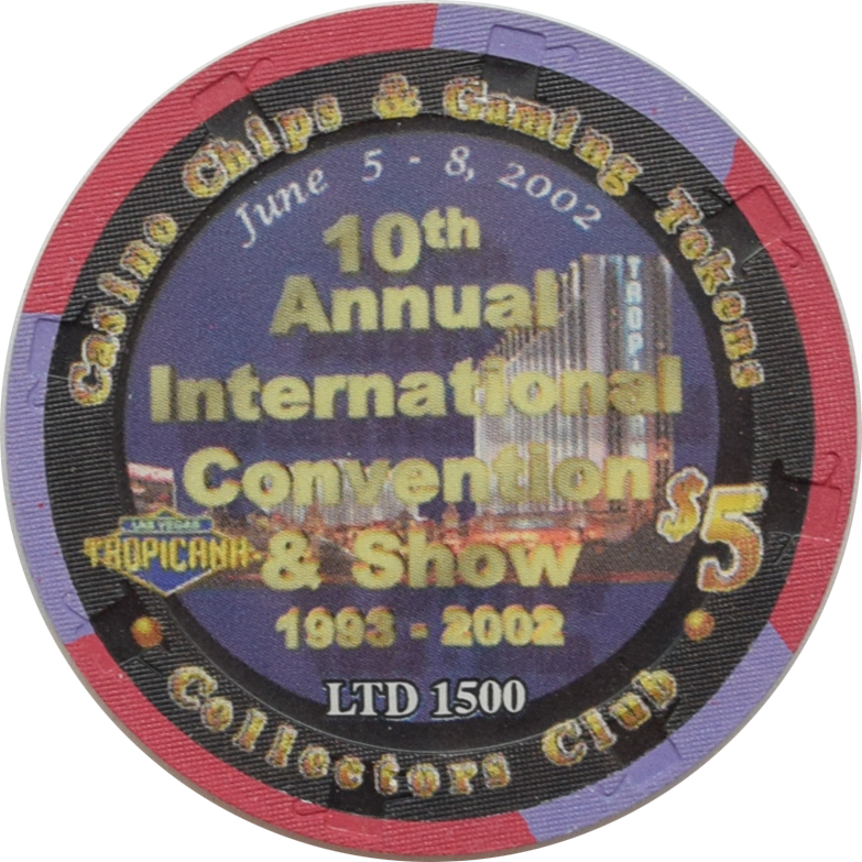 Tropicana Casino Las Vegas Nevada 10th Annual CCGTCC Convention Chip 2002