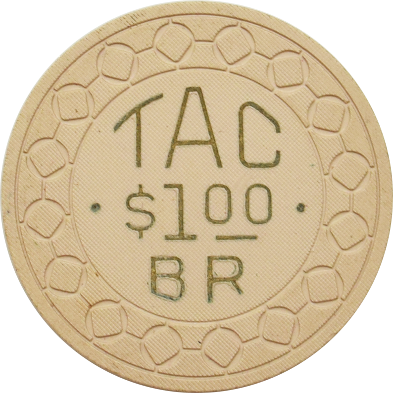 Balinese Room Illegal Casino Galveston Texas $1 Diamond Mold Chip