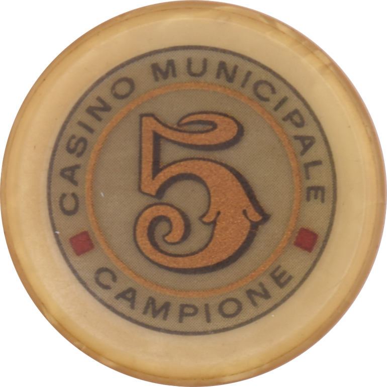 Casino Campione d'Italia Campione Italy 5 CHF 31mm Jeton