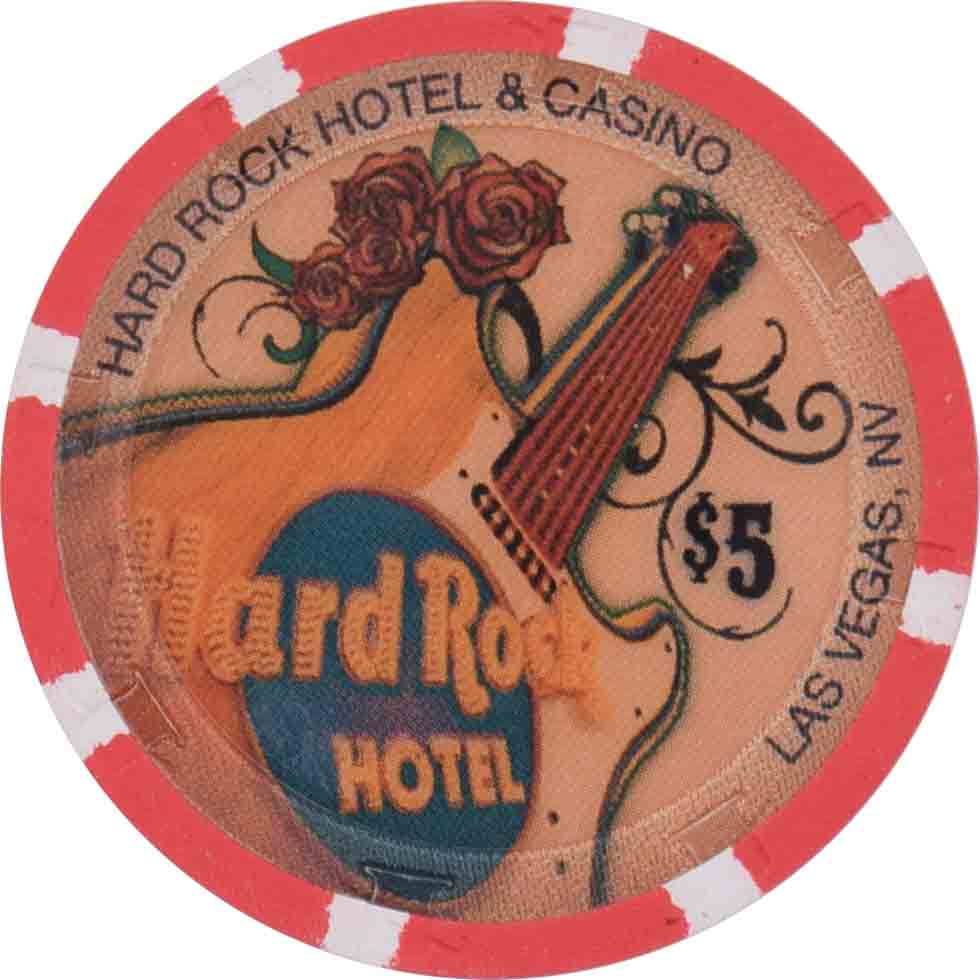 Hard Rock Casino Las Vegas Nevada $5 Valentine's Day Chip 2009