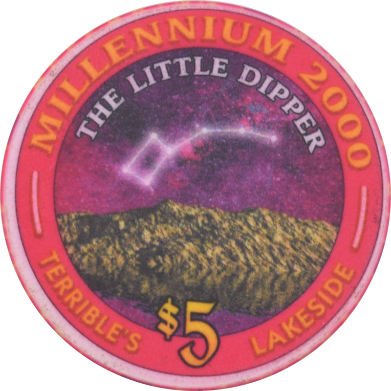 Terrible's Lakeside Casino Pahrump Nevada $5 The Little Dipper Chip 2000