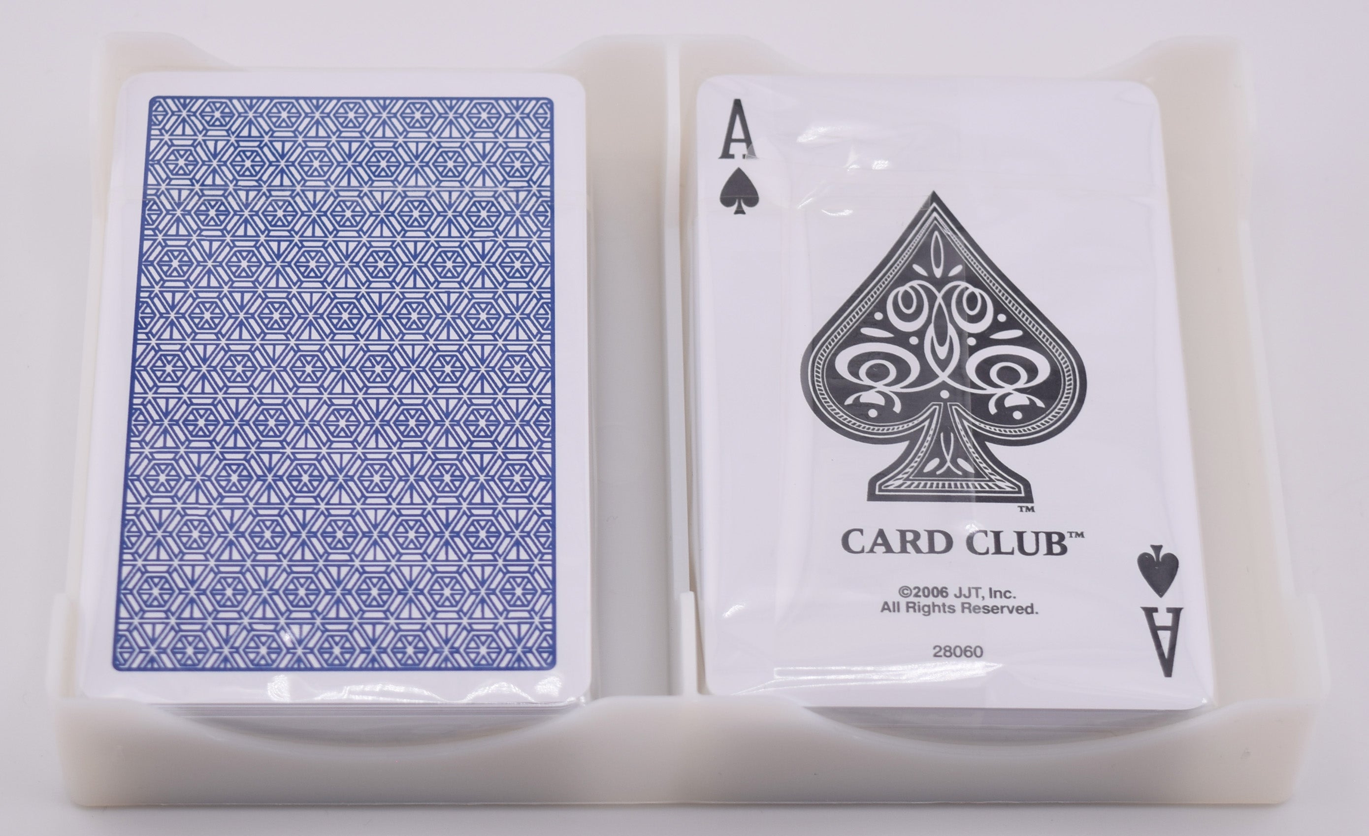 Card Club 100% Plastic 2-deck Set-Up